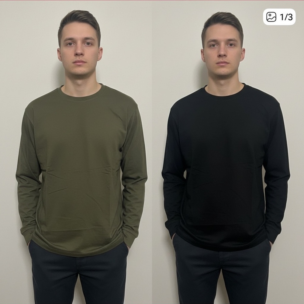 002 SHRRTS: 2 piece Evolution long sleeves shirt size M